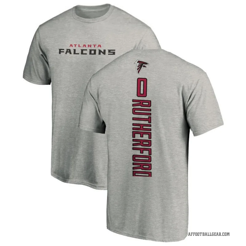 Malik Rutherford Men's Ash Atlanta Falcons Backer T-Shirt -