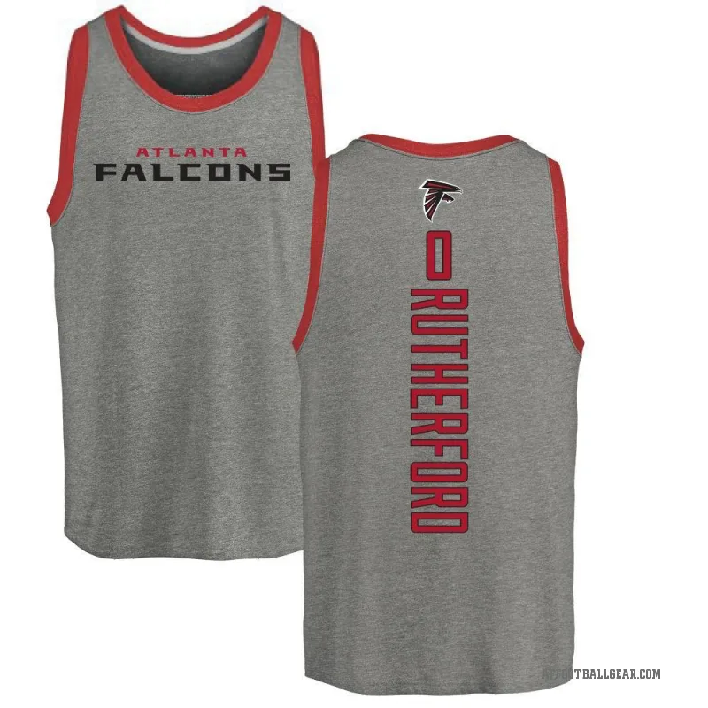Malik Rutherford Men's Ash Atlanta Falcons Backer Tank Top -