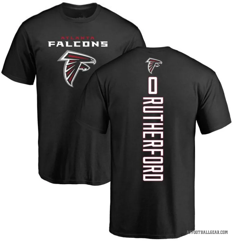 Malik Rutherford Men's Black Atlanta Falcons Backer T-Shirt -