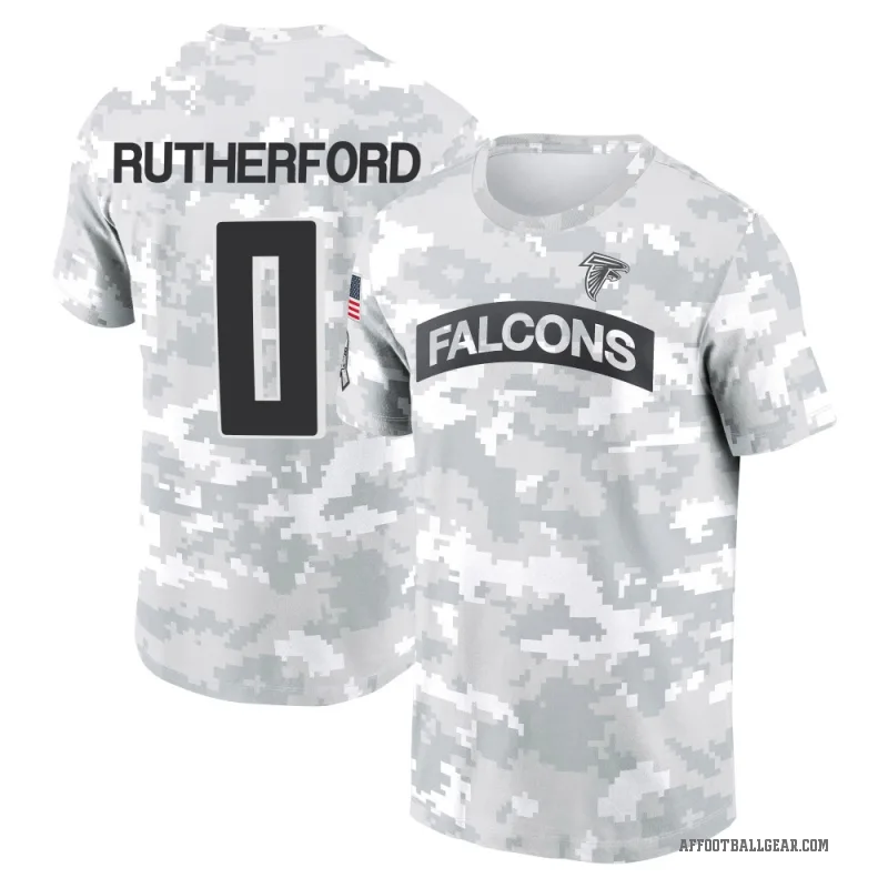 Malik Rutherford Men's Camo Atlanta Falcons Arctic 2024 Salute to Service Performance T-Shirt