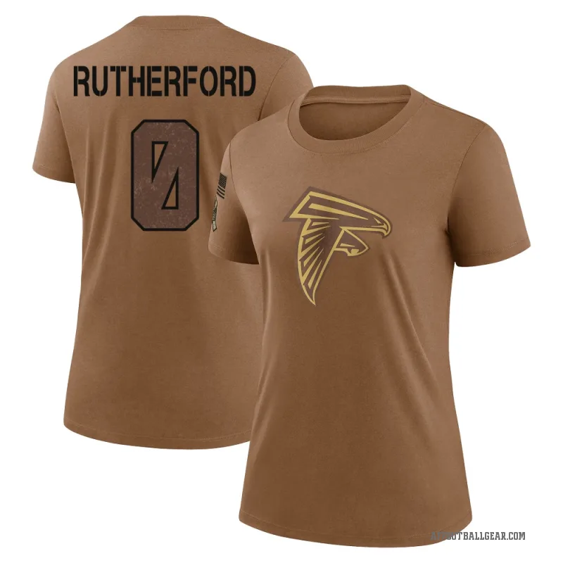 Malik Rutherford Women's Brown Atlanta Falcons 2023 Salute To Service Performance T-Shirt