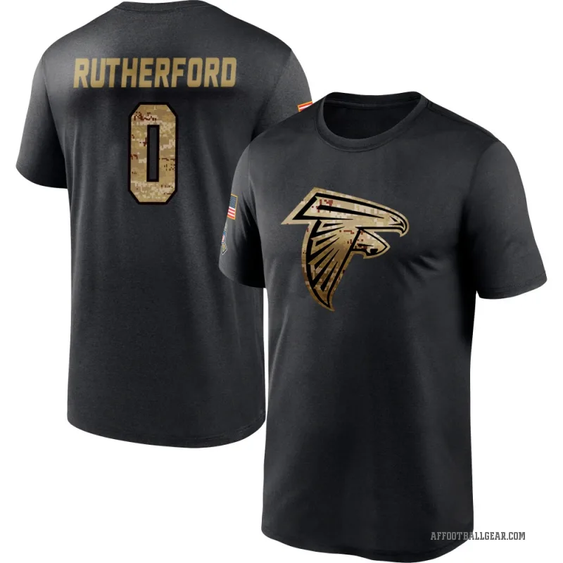 Malik Rutherford Youth Black Atlanta Falcons 2020 Salute To Service Performance T-Shirt
