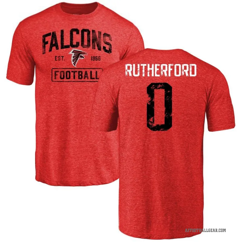 Malik Rutherford Youth Red Atlanta Falcons Distressed T-Shirt -