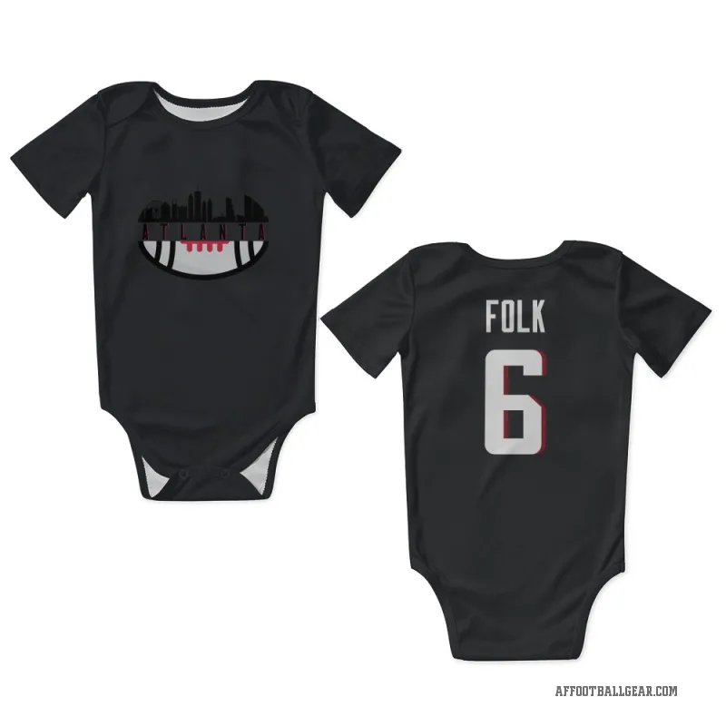 Nick Folk  Black Atlanta Falcons  Newborn & Infant Bodysuit