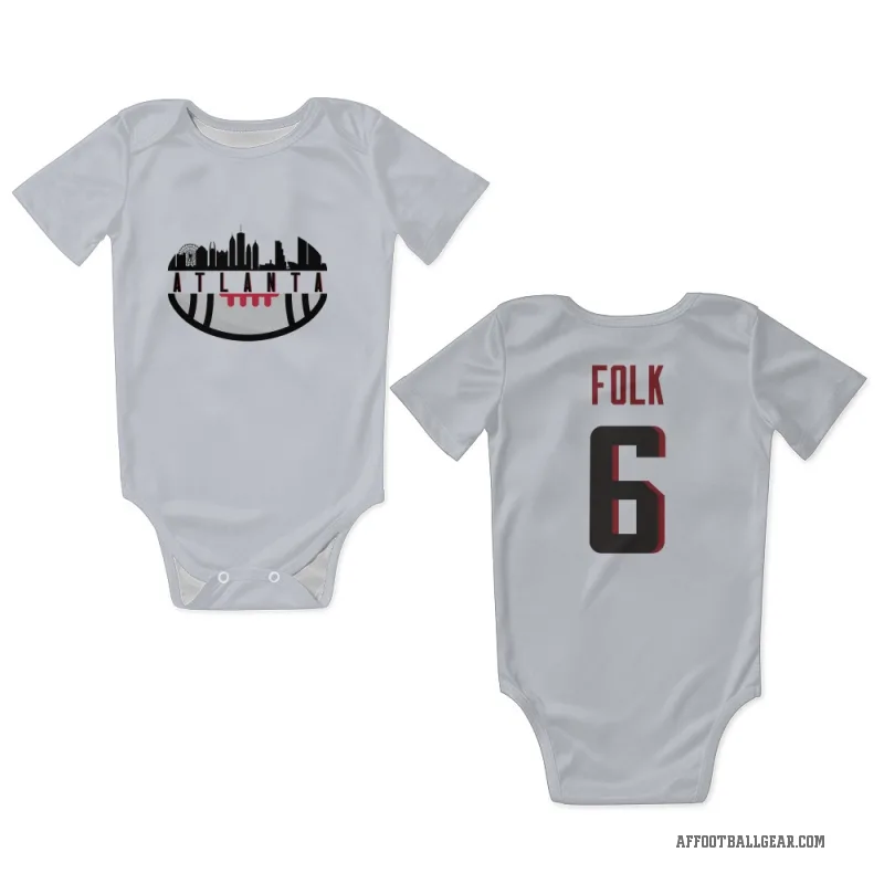 Nick Folk  White Atlanta Falcons  Newborn & Infant Bodysuit