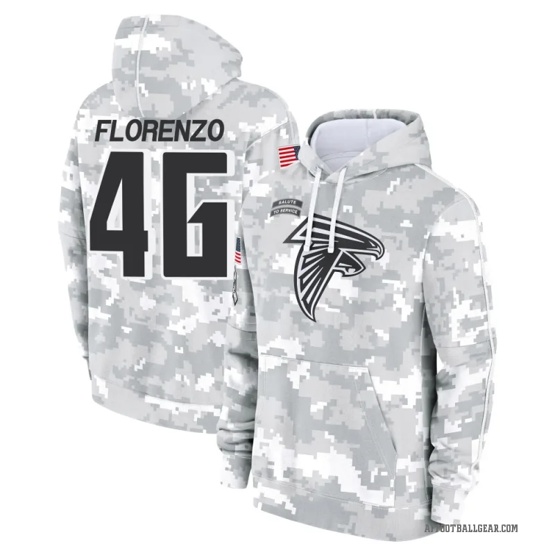 Philip Florenzo Men's Camo Atlanta Falcons Arctic 2024 Salute to Service Club Fleece Pullover Hoodie