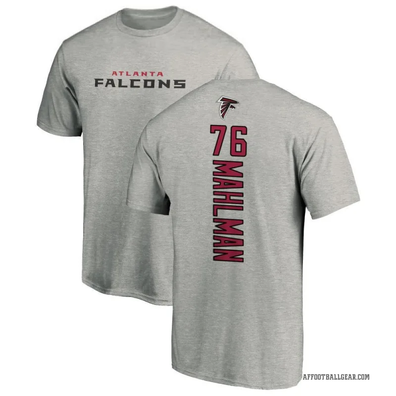 Riley Mahlman Men's Ash Atlanta Falcons Backer T-Shirt -