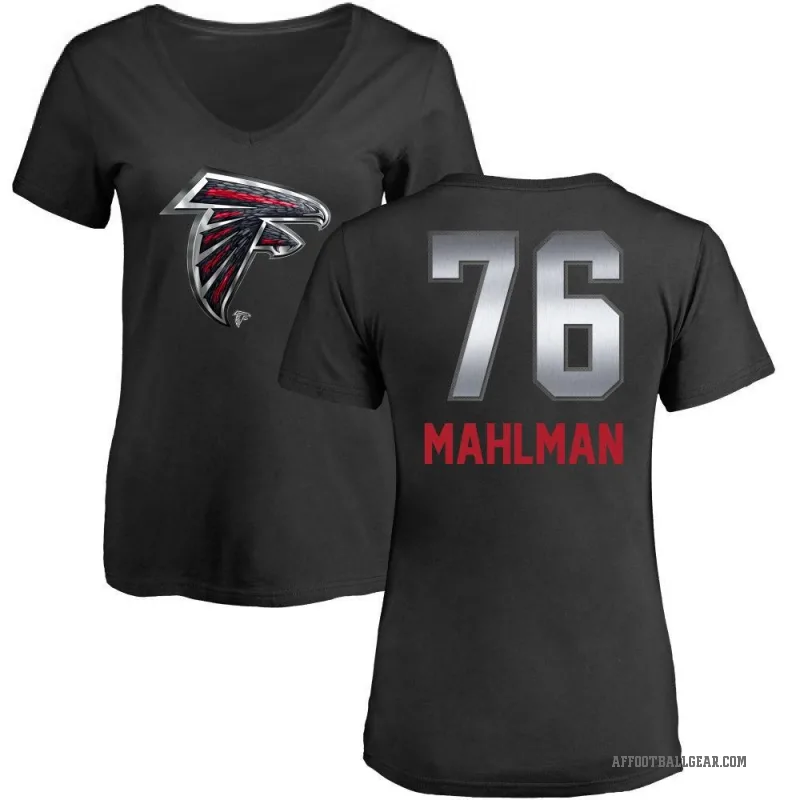 Riley Mahlman Women's Black Atlanta Falcons Midnight Mascot T-Shirt -