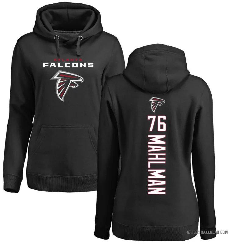 Riley Mahlman Women's Black Atlanta Falcons Pro Line Backer Pullover Hoodie