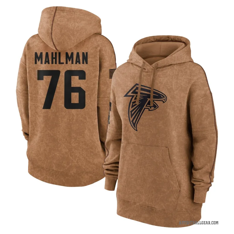 Riley Mahlman Women's Brown Atlanta Falcons 2023 Salute To Service Pullover Hoodie