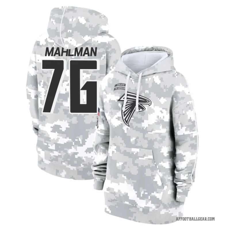 Riley Mahlman Women's Camo Atlanta Falcons Arctic 2024 Salute to Service Club Fleece Pullover Hoodie