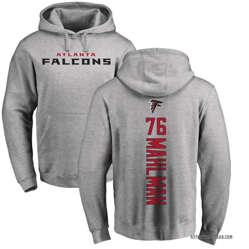 Riley Mahlman Youth Atlanta Falcons Pro Line Ash Backer Pullover Hoodie