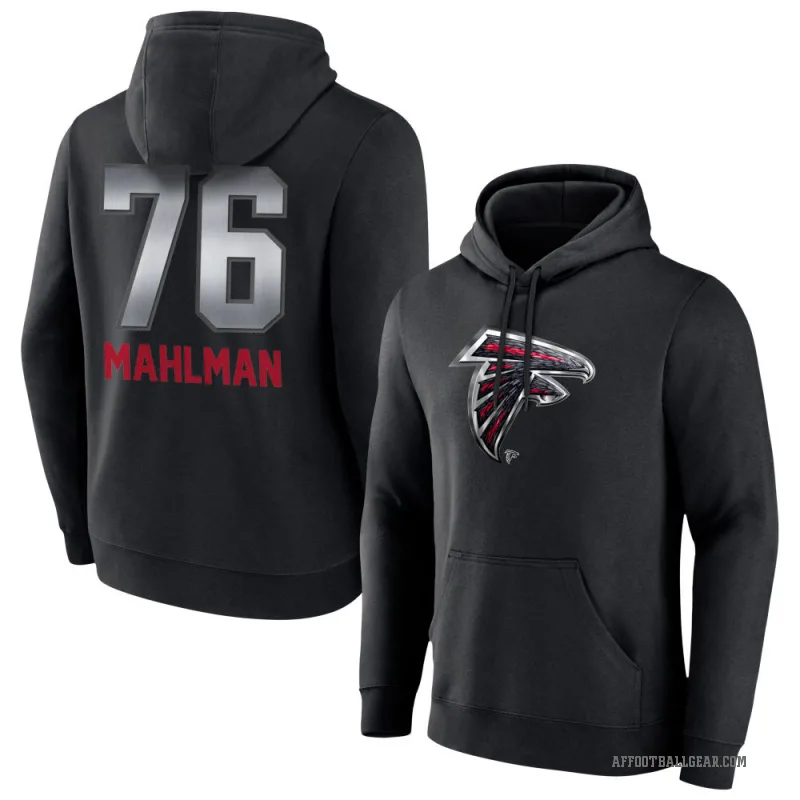 Riley Mahlman Youth Black Atlanta Falcons Midnight Mascot Pullover Hoodie