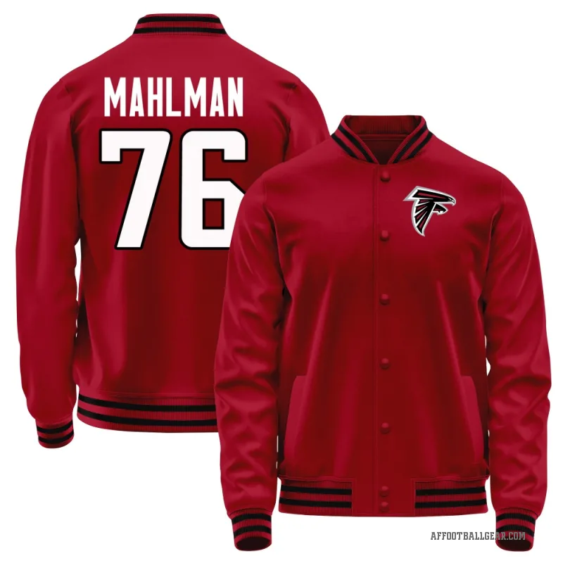 Riley Mahlman Youth Red Atlanta Falcons Full-Snap Jacket