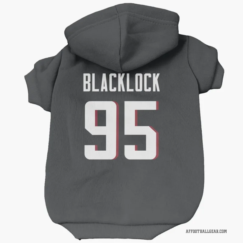 Ross Blacklock  Black Atlanta Falcons  Cat & Dog Pet Hoodie