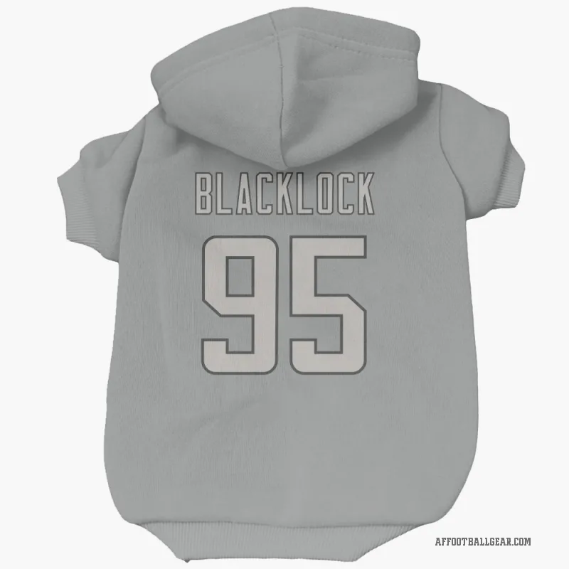 Ross Blacklock  Charcoal Atlanta Falcons  Cat & Dog Pet Hoodie