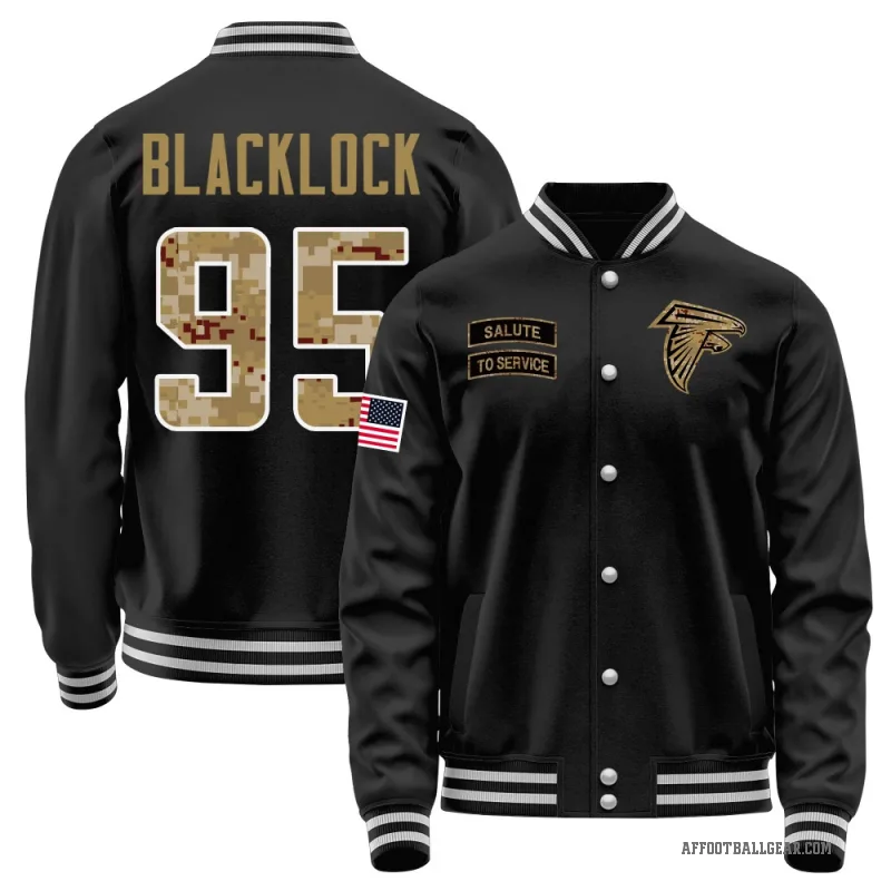 Ross Blacklock Men's Black Atlanta Falcons Salute to Service Sideline Performance Jacket