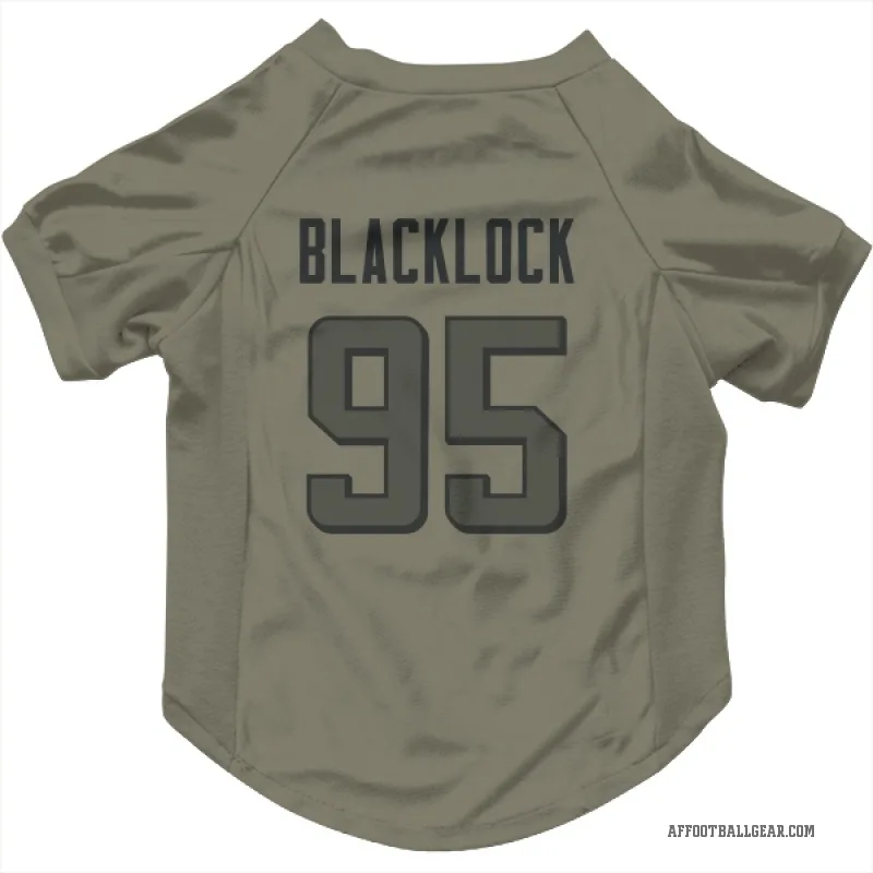 Ross Blacklock  Olive Atlanta Falcons  Cat & Dog Pet Jersey