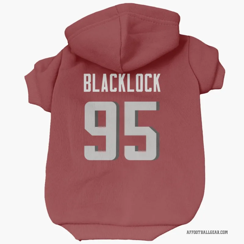 Ross Blacklock  Red Atlanta Falcons  Cat & Dog Pet Hoodie