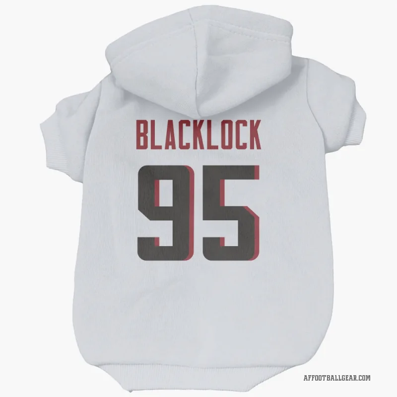 Ross Blacklock  White Atlanta Falcons  Cat & Dog Pet Hoodie