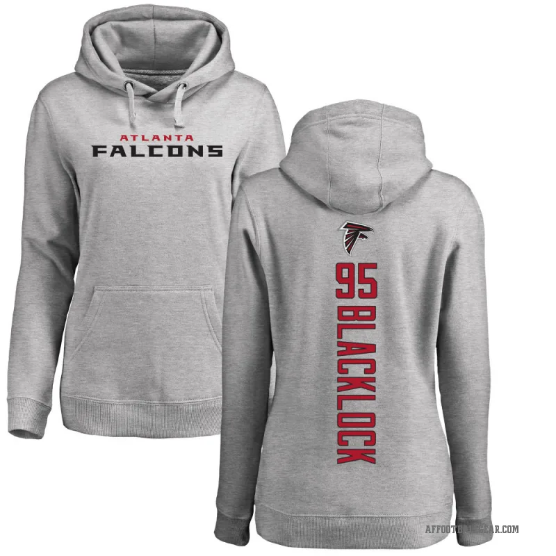 Ross Blacklock Women's Black Atlanta Falcons Pro Line Ash Backer Pullover Hoodie