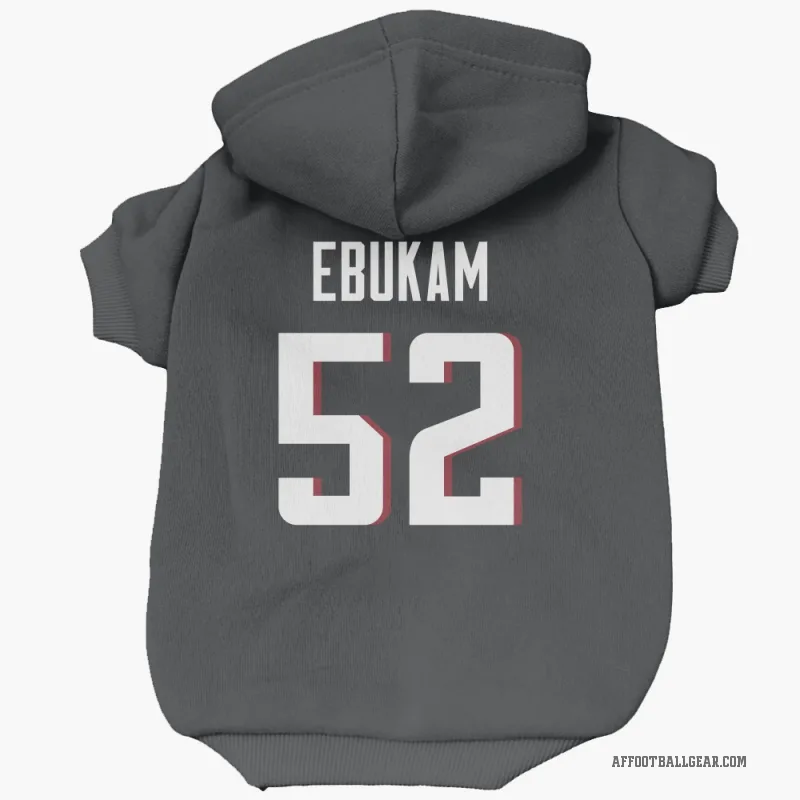 Samson Ebukam  Black Atlanta Falcons  Cat & Dog Pet Hoodie