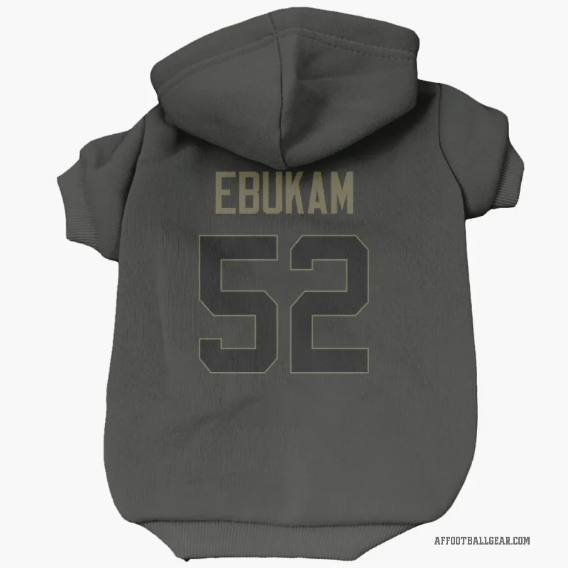 Samson Ebukam  Black Atlanta Falcons  Service Cat & Dog Pet Hoodie