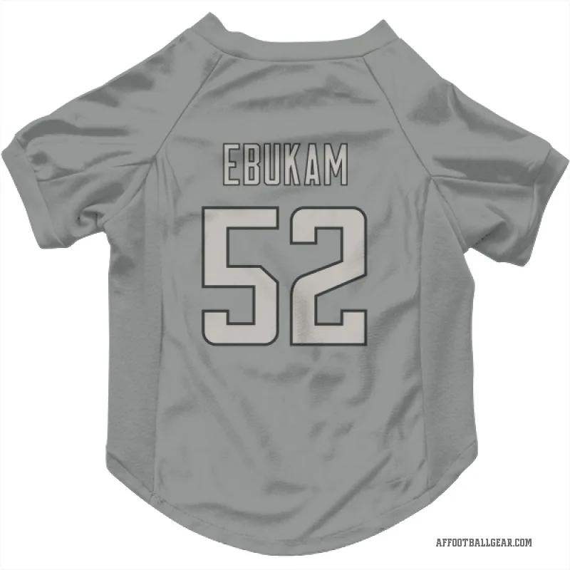 Samson Ebukam  Charcoal Atlanta Falcons  Cat & Dog Pet Jersey