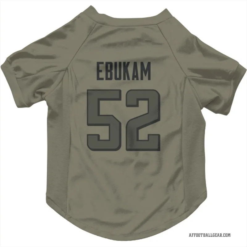 Samson Ebukam  Olive Atlanta Falcons  Cat & Dog Pet Jersey