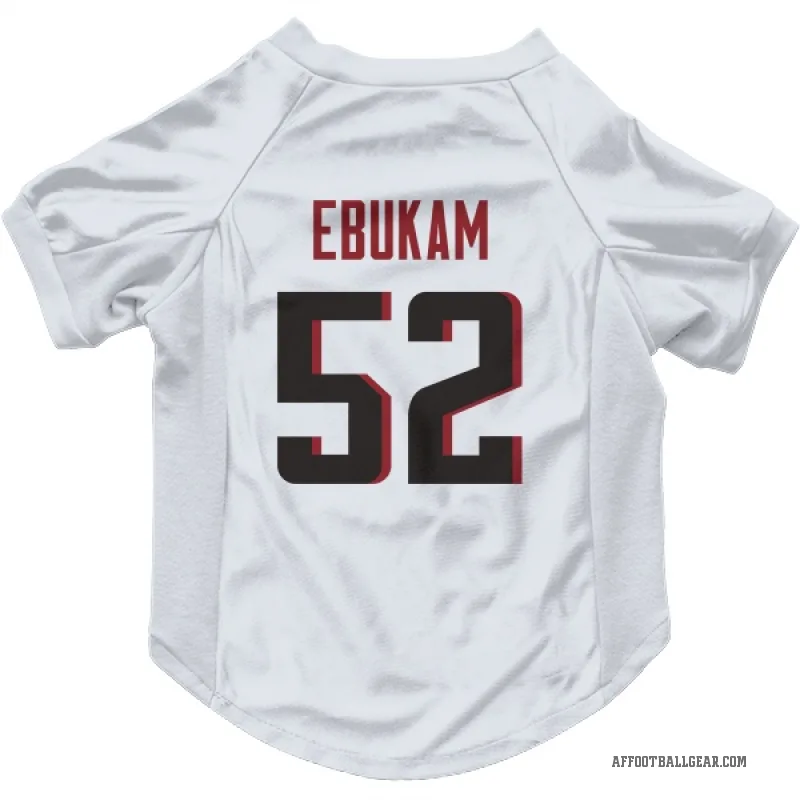 Samson Ebukam  White Atlanta Falcons  Cat & Dog Pet Jersey