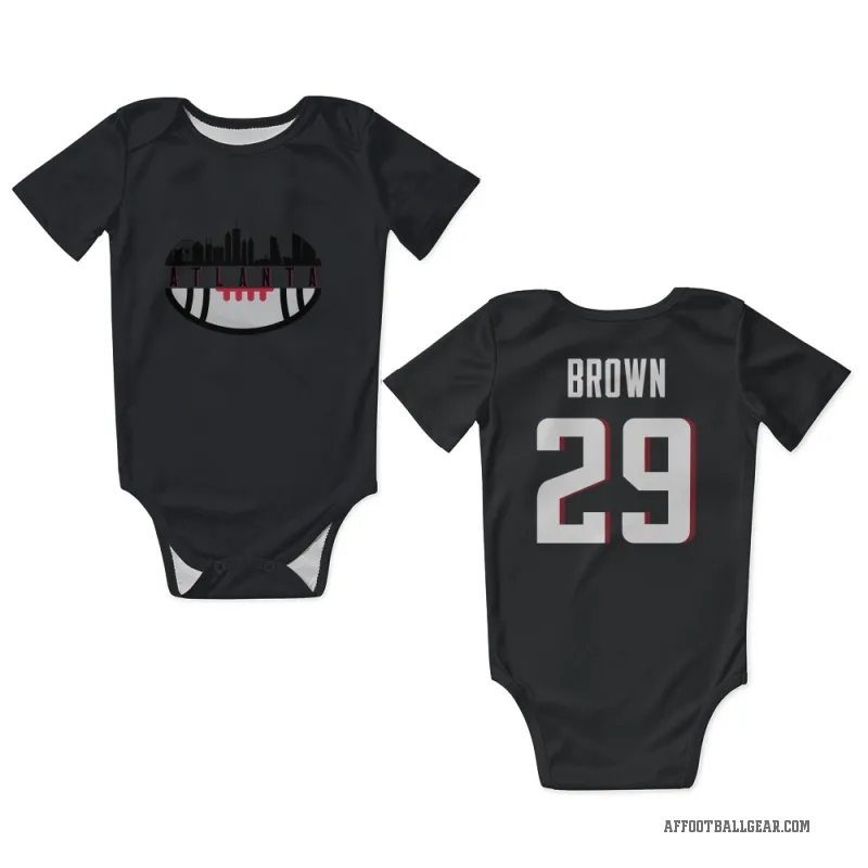 Sydney Brown  Black Atlanta Falcons  Newborn & Infant Bodysuit