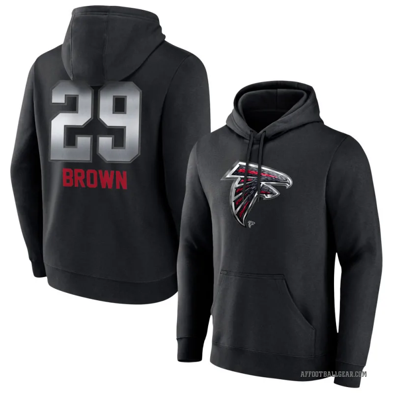 Sydney Brown Men's Black Atlanta Falcons Midnight Mascot Pullover Hoodie