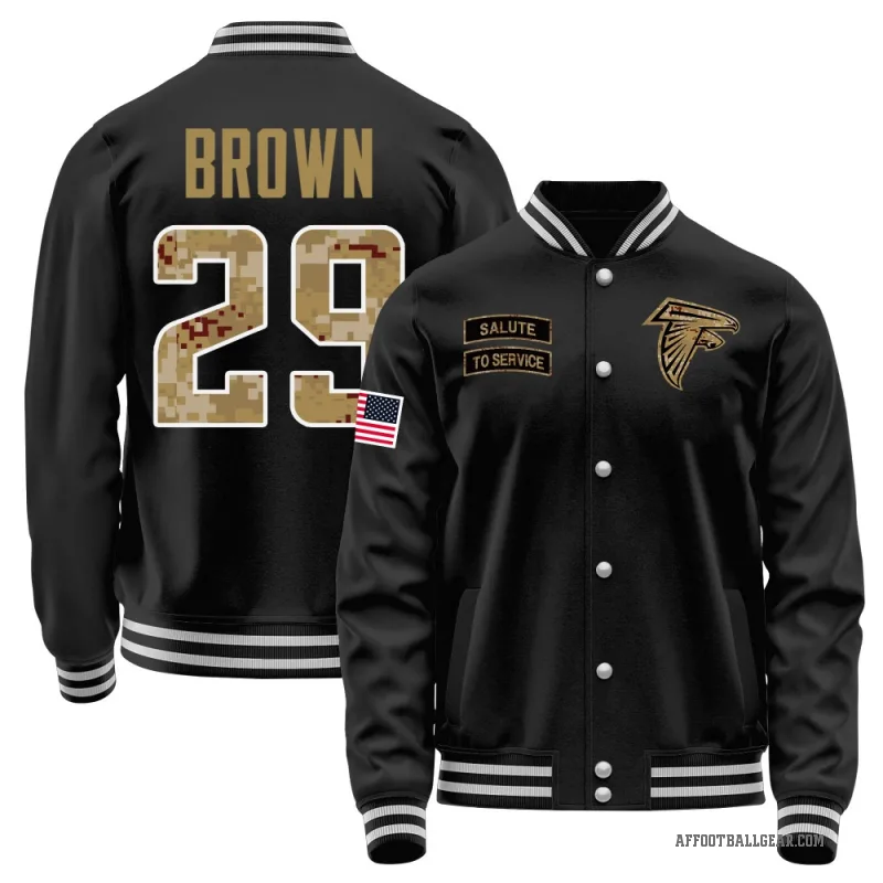 Sydney Brown Men's Black Atlanta Falcons Salute to Service Sideline Performance Jacket