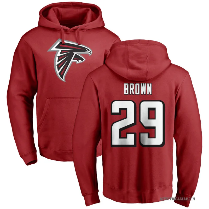 Sydney Brown Men's Red Atlanta Falcons Pro Line Logo Pullover Hoodie