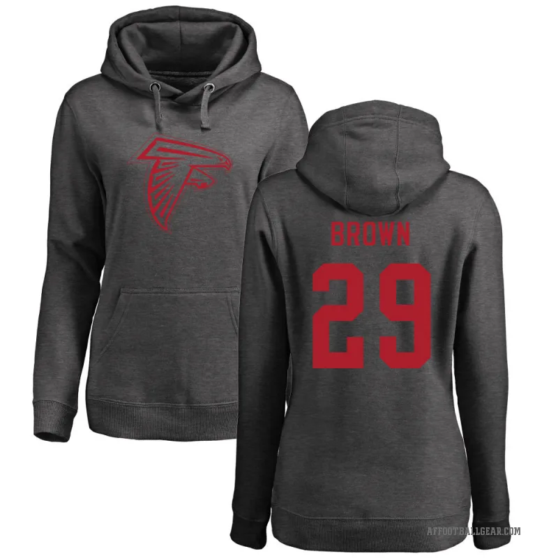 Sydney Brown Women's Brown Atlanta Falcons Pro Line by Branded Ash One Color Pullover Hoodie