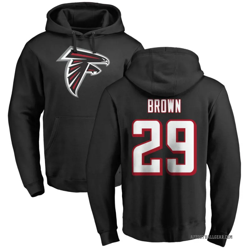Sydney Brown Youth Black Atlanta Falcons Pro Line Logo Pullover Hoodie