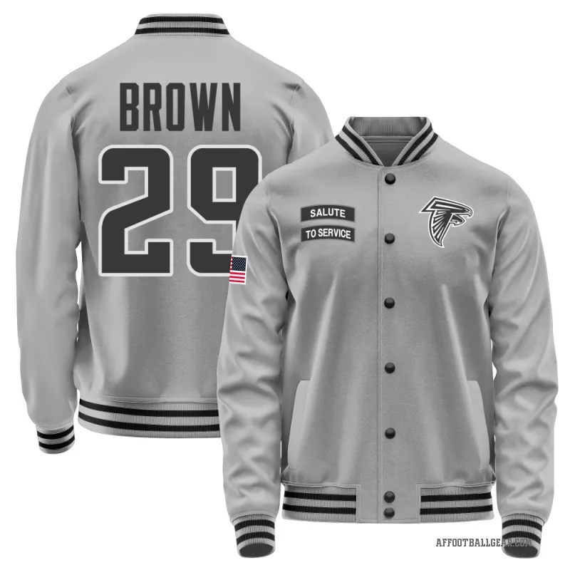Sydney Brown Youth Brown Atlanta Falcons Gray Salute to Service Performance Jacket
