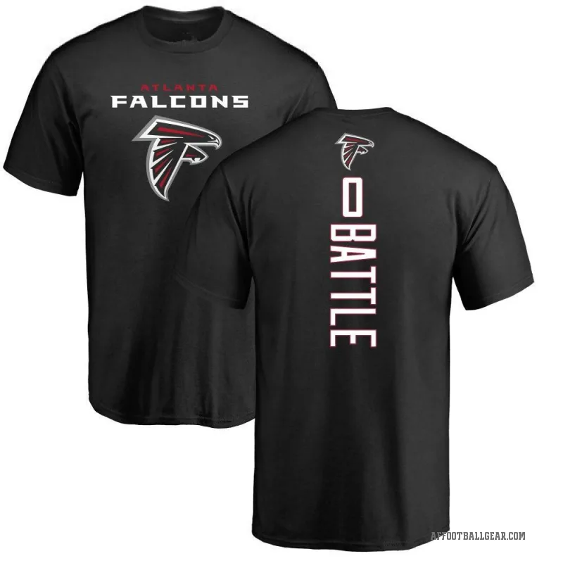 Trent Battle Men's Black Atlanta Falcons Backer T-Shirt -