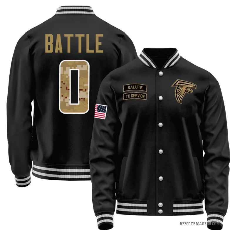 Trent Battle Men's Black Atlanta Falcons Salute to Service Sideline Performance Jacket