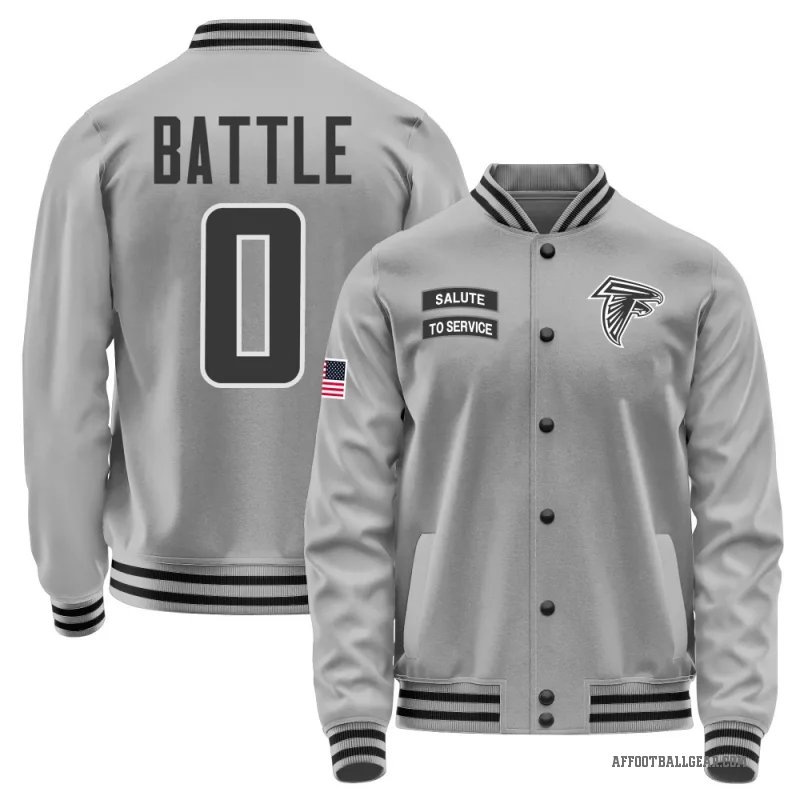 Trent Battle Men's Gray Atlanta Falcons Salute to Service Performance Jacket