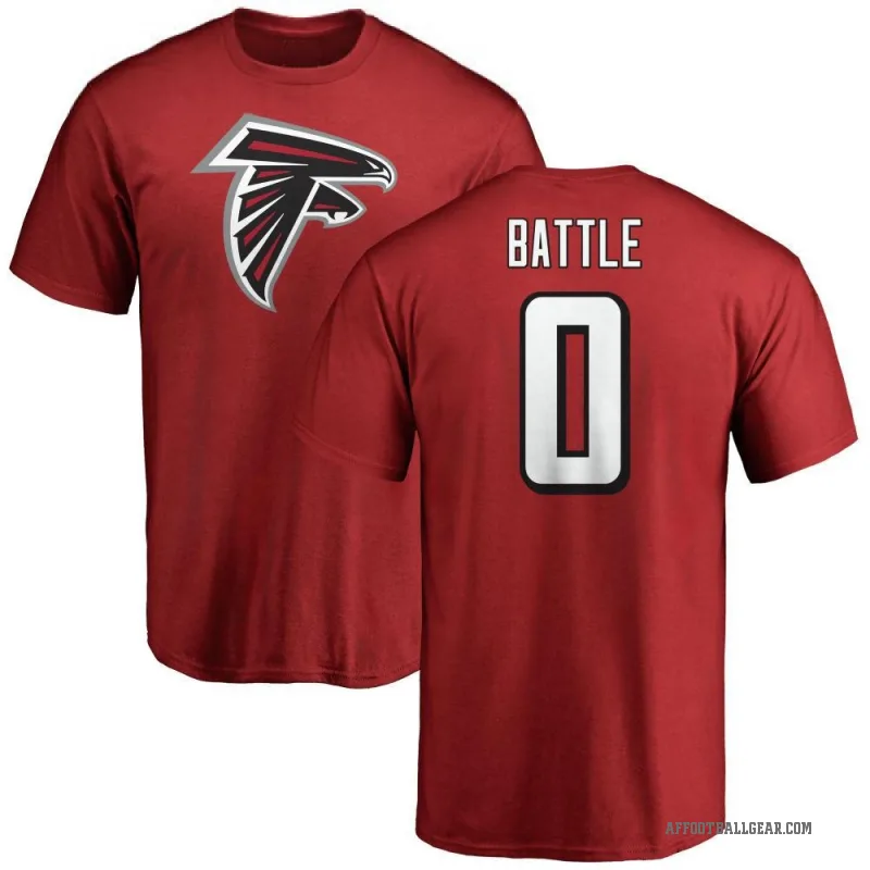 Trent Battle Men's Red Atlanta Falcons Logo T-Shirt -