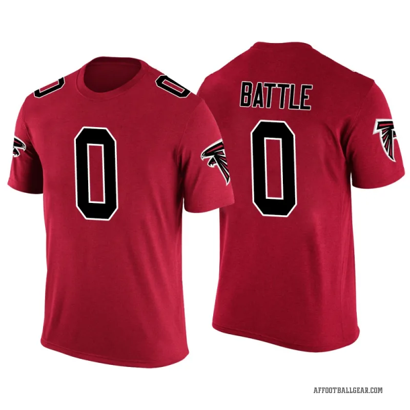 Trent Battle Youth Red Atlanta Falcons Color Rush T-Shirt