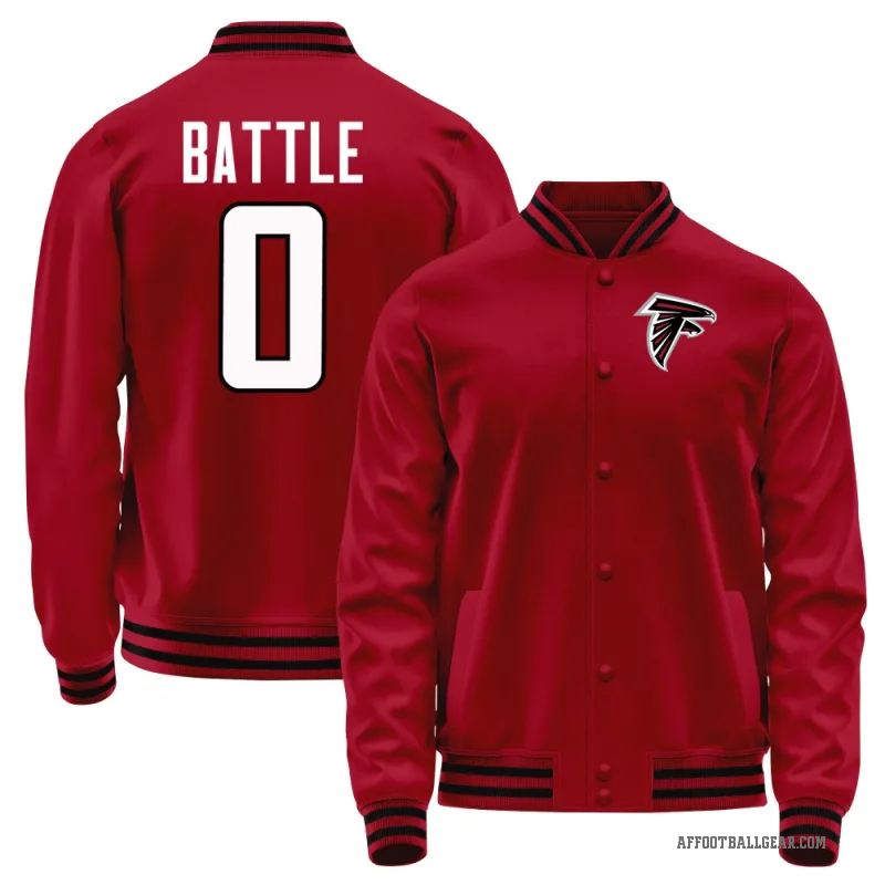 Trent Battle Youth Red Atlanta Falcons Full-Snap Jacket
