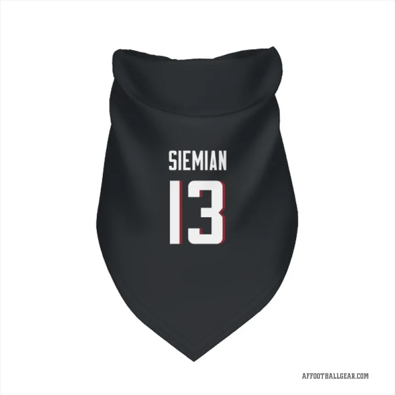 Trevor Siemian  Black Atlanta Falcons  Cat & Dog Pet Bandana