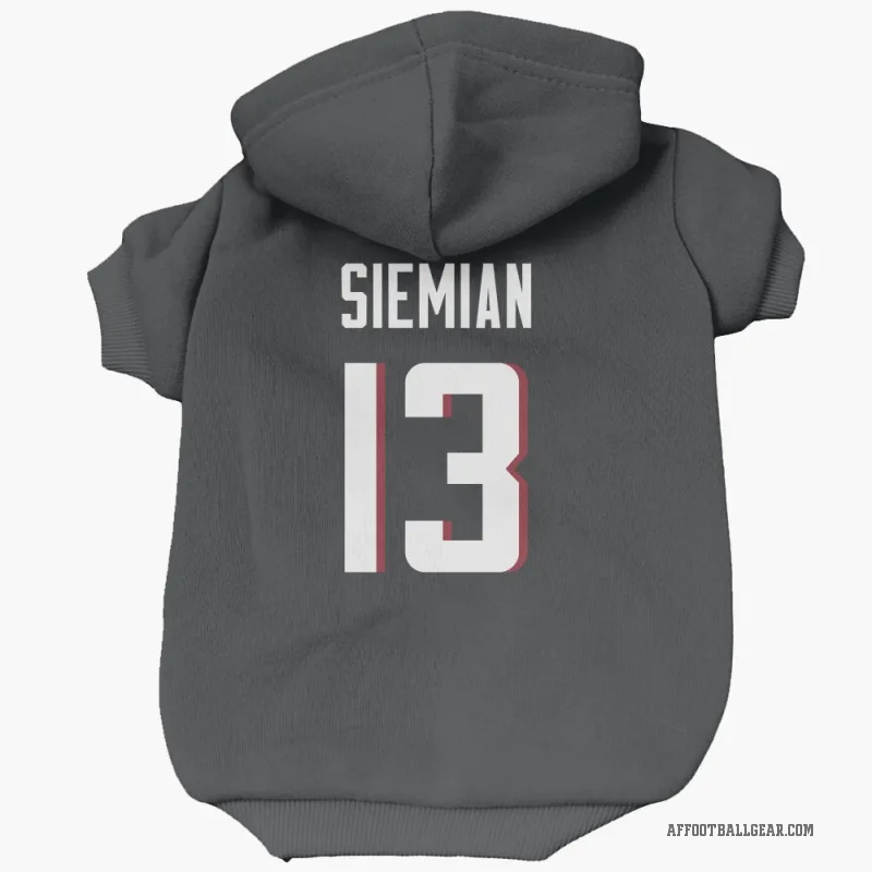 Trevor Siemian  Black Atlanta Falcons  Cat & Dog Pet Hoodie