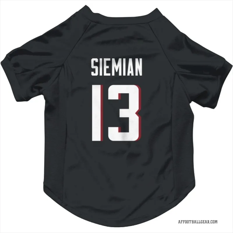 Trevor Siemian  Black Atlanta Falcons  Cat & Dog Pet Jersey