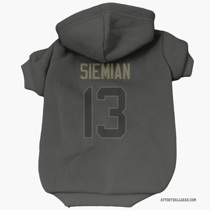 Trevor Siemian  Black Atlanta Falcons  Service Cat & Dog Pet Hoodie