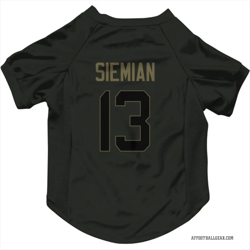 Trevor Siemian  Black Atlanta Falcons  Service Cat & Dog Pet Jersey