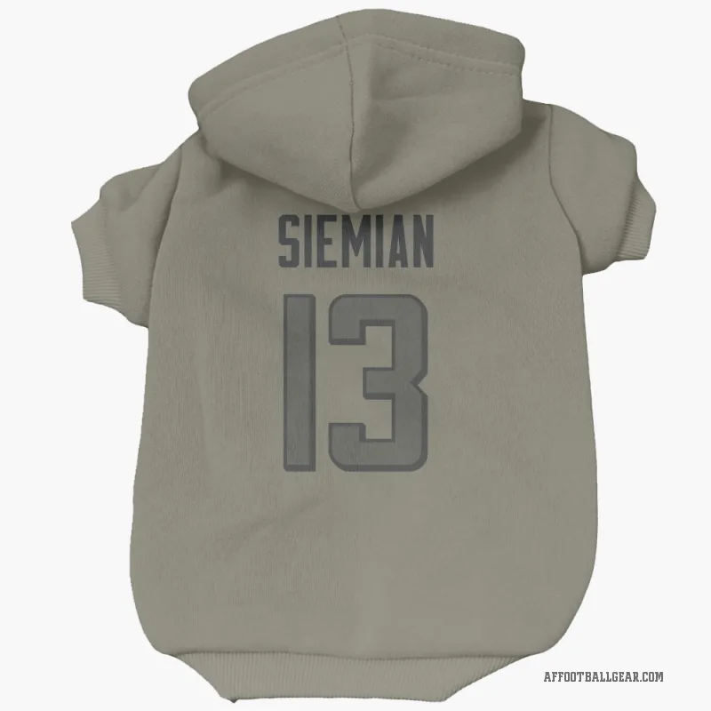 Trevor Siemian  Olive Atlanta Falcons  Cat & Dog Pet Hoodie