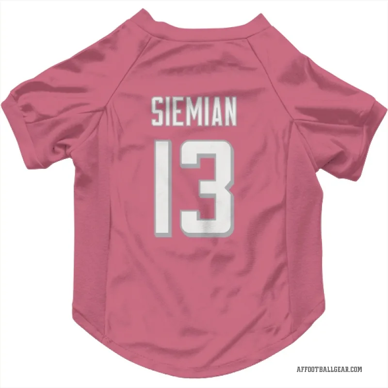 Trevor Siemian  Pink Atlanta Falcons  Cat & Dog Pet Jersey